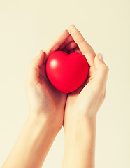 Image showing woman hands with heart