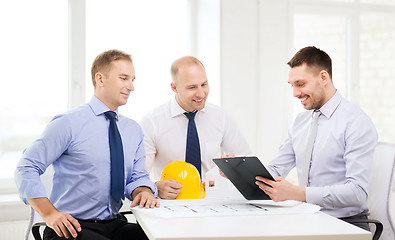 Image showing happy team of architects and designers in office