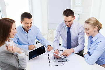 Image showing smiling business people meeting in office