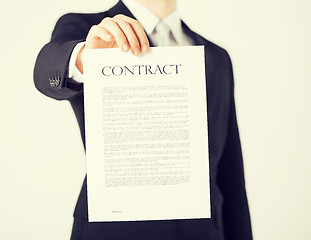 Image showing man with contract