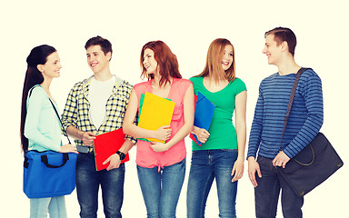 Image showing group of smiling students standing