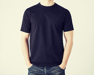 Image showing man in blank t-shirt