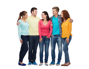 Image showing group of smiling teenagers