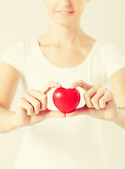 Image showing woman hands with heart