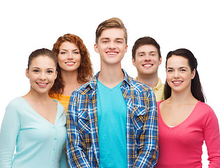 Image showing group of smiling teenagers