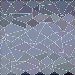 Image showing Blue Grey Abstract Low Polygon Background