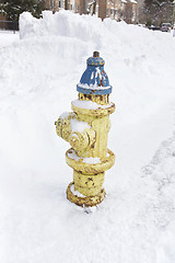 Image showing Fire hydrant snow