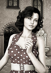 Image showing Vintage Woman