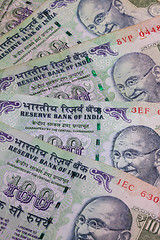 Image showing Different banknotes from India 