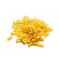 Image showing Closeup of Fusilli swirl pasta 