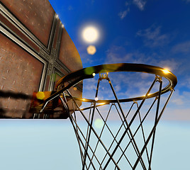 Image showing Basketball hoop