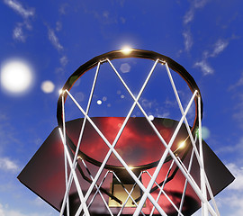 Image showing Basketball hoop