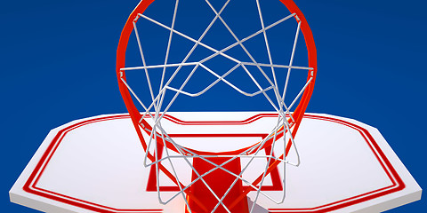 Image showing Basketball hoop