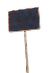 Image showing small wooden sign