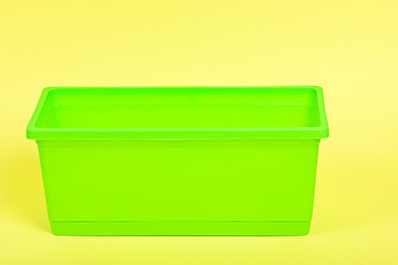 Image showing Green flowerpot