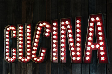 Image showing Cucina sign