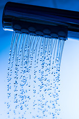 Image showing Shower Head with Running Water