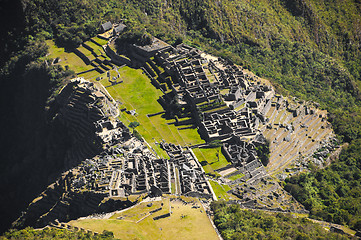 Image showing Machu Picchu view high details  