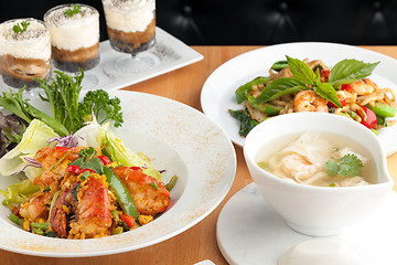 Image showing Variety of Thai Food Dishes