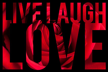 Image showing Live Laugh Love