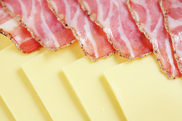 Image showing Ham and cheese