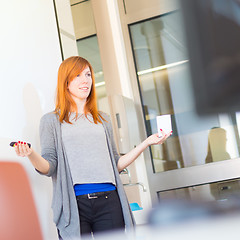 Image showing Lecture at university.