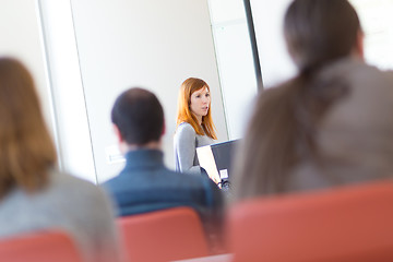 Image showing Lecture at university.