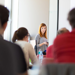 Image showing Lecture at university.