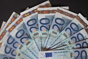 Image showing Euro bank notes