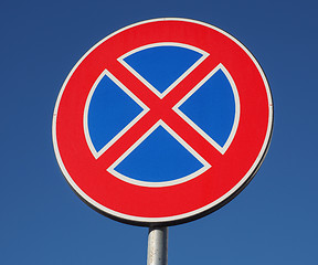 Image showing No parking sign