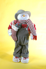 Image showing snow man in cords
