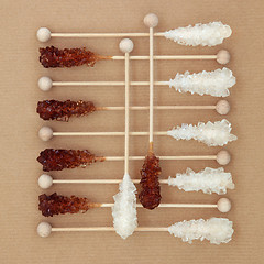 Image showing Sugar Crystal Lollipops