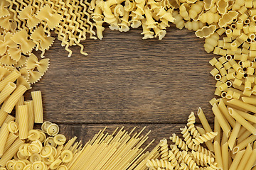 Image showing Abstract Pasta Border