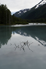 Image showing Calm reflecting alaskan landscape