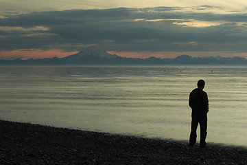 Image showing Standing, watching, thinking