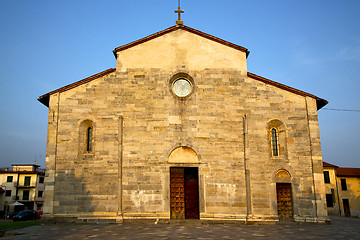 Image showing  italy  lombardy     in  the brebbia old   church  closed brick 