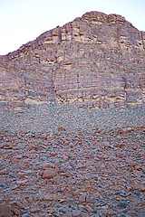 Image showing in   africa morocco the atlas valley dry  