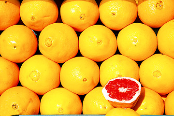 Image showing orange fruit  texture in  