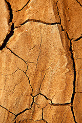 Image showing abstract texture of a broke dry sand and lichens 