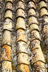 Image showing old moroccan  roof in the   city 