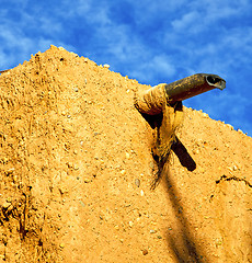 Image showing africa in morocco the old contruction and the historical village