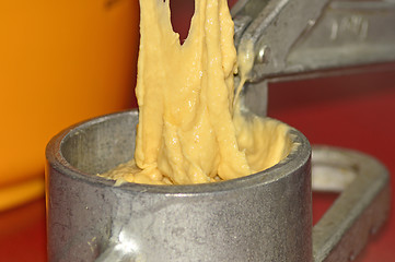 Image showing German noodle machine for spaetzle