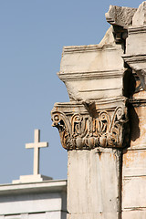 Image showing Hadrian's Arch and cross