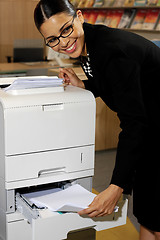 Image showing Pretty young businesswoman