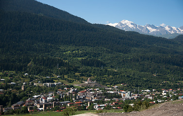 Image showing Hiking in mountain