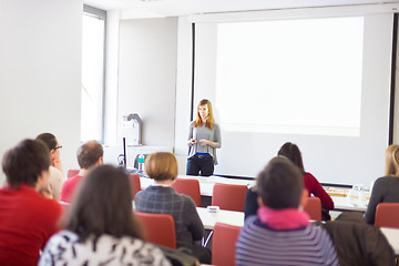 Image showing Lecture at university.