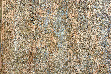 Image showing weathered old paint on wood surface