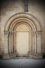 Image showing detail on romanic church