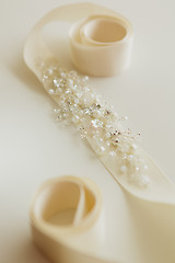 Image showing composition of wedding accessories bride