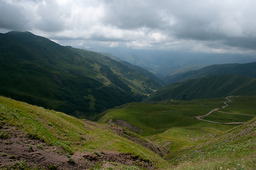 Image showing Mountain road in Georgia